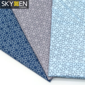 fabric with geometric print