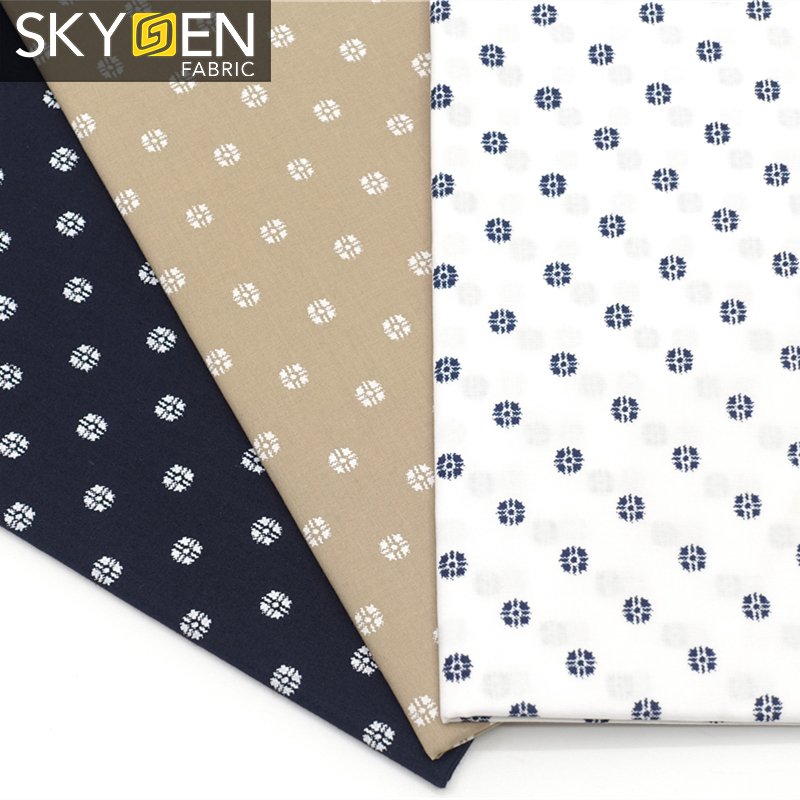 Small Pattern Print Cotton Fabric - Wholesale Shirt Fabric, Shirting Fabric  - Skygen Fabric