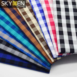 gingham check fabric