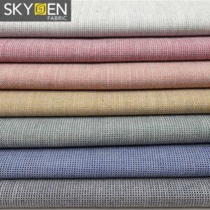 melange cotton oxford fabric