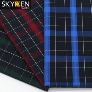 check cotton shirt fabric